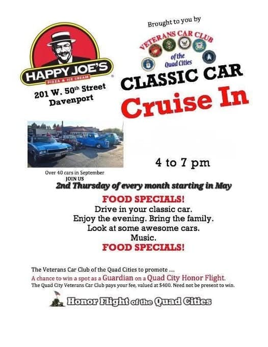 Veterans Car Club of the Quad Cities Cruise In