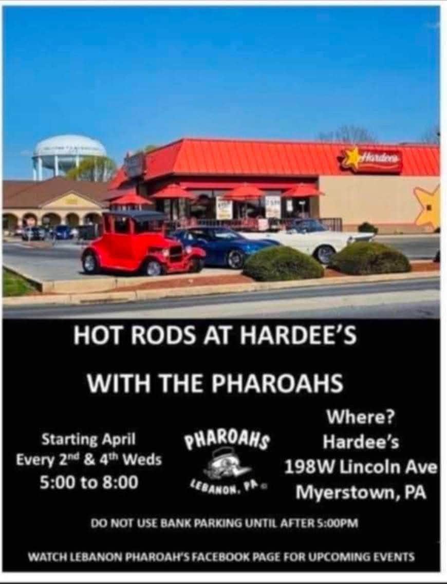 Hot Rods At Hardee’s With The Pharoahs