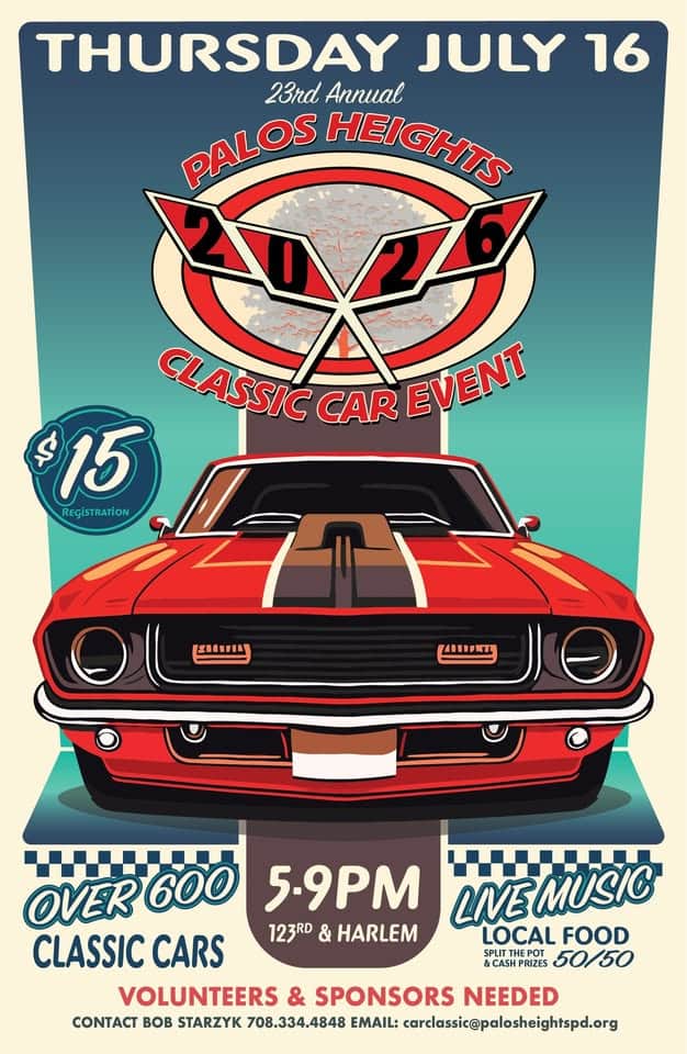 23rd Annual Palos Heights Classic Car Event