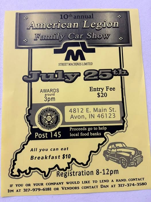 10th Annual American Legion Family Car Show