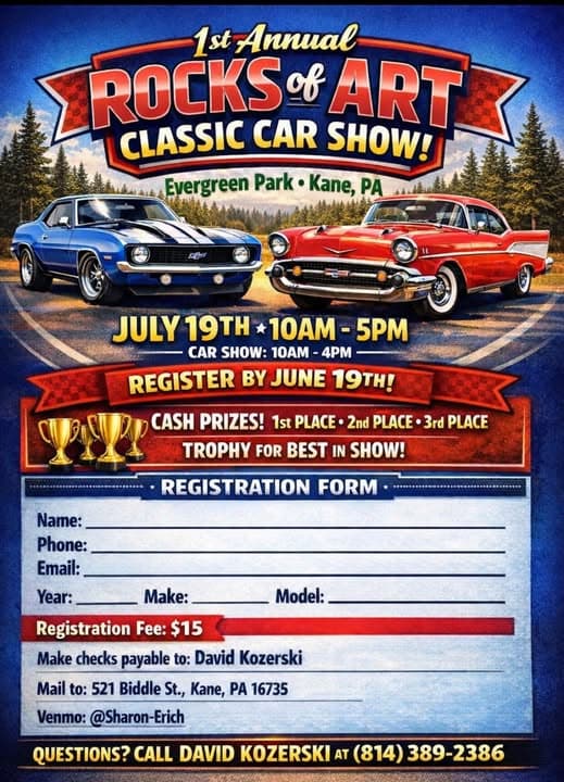 1St Annual Rocks Of Art Classic Car Show