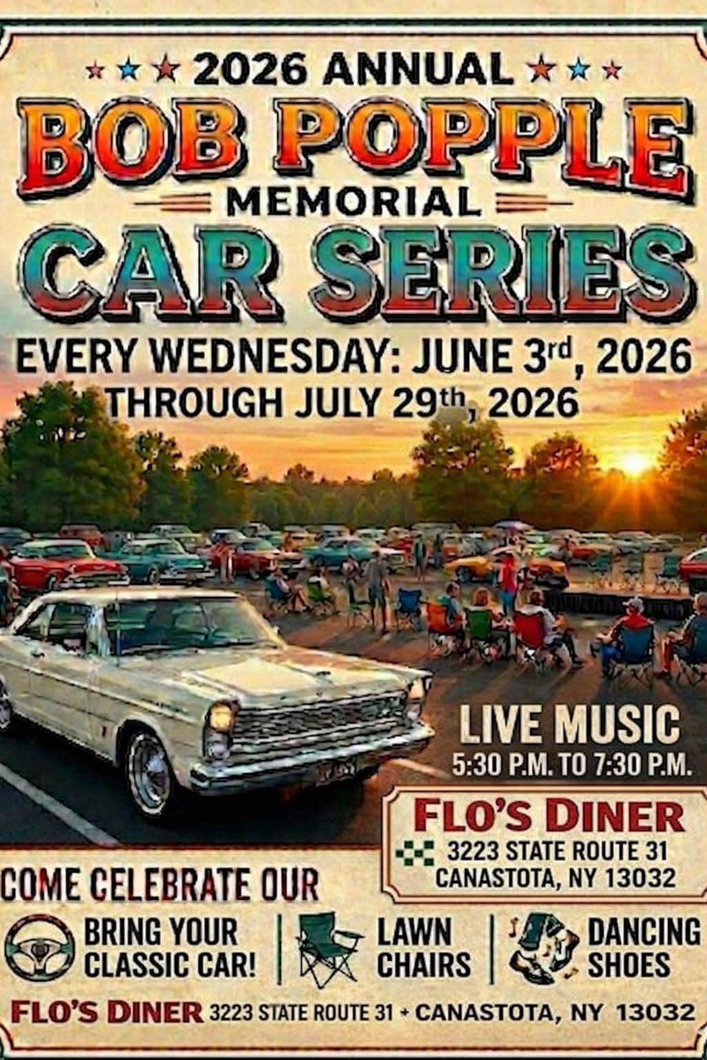 2026 Annual Bob Popple Memorial Car Series