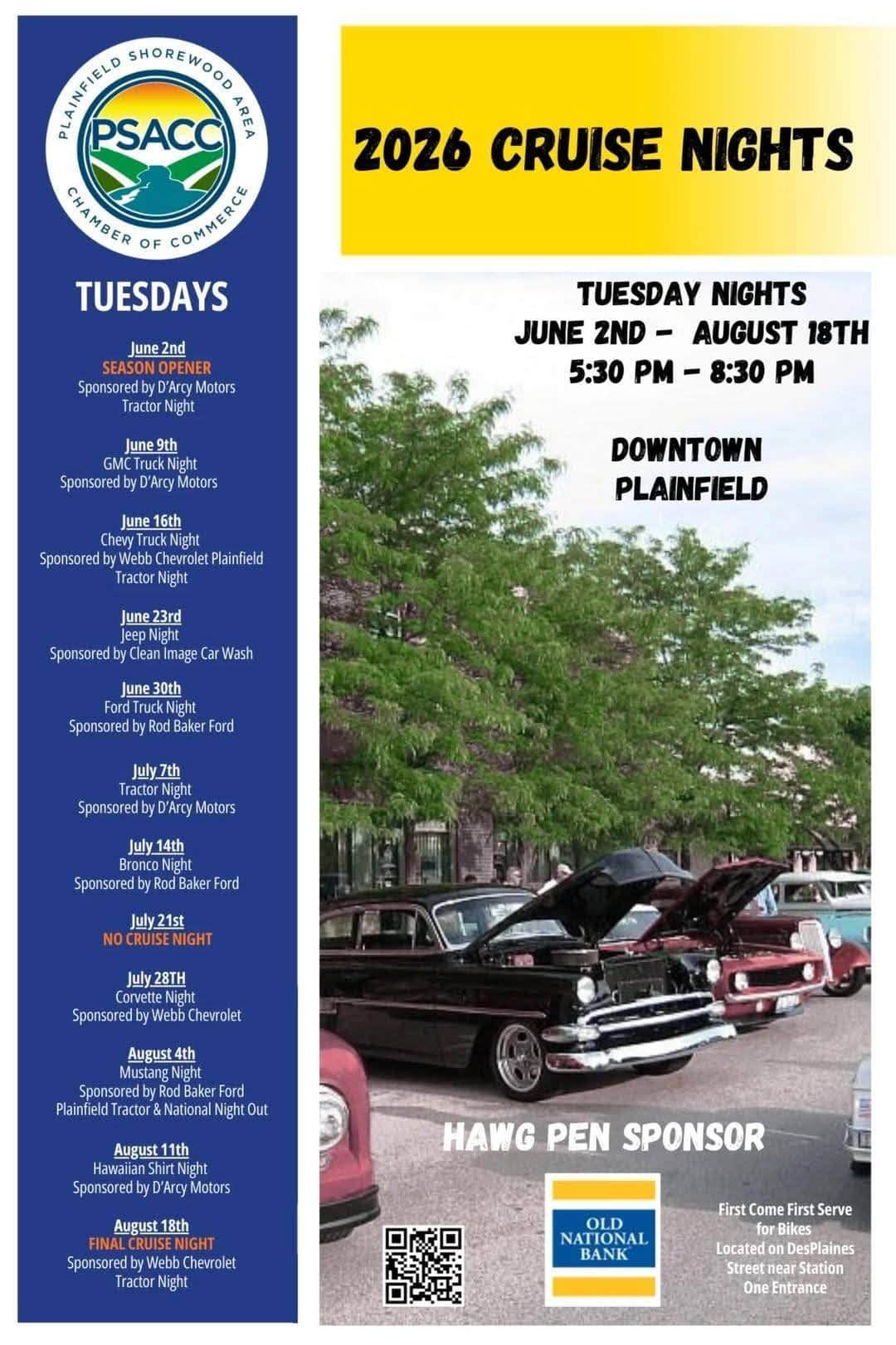 2026 Plainfield Cruise Nights