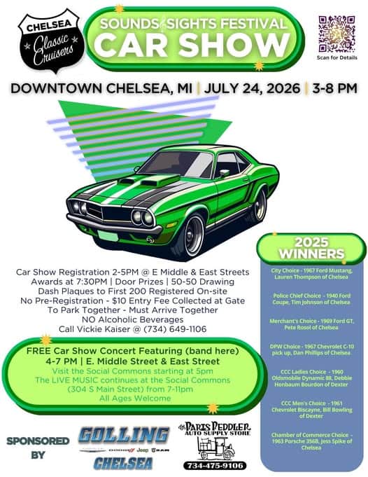 Chelsea Sounds & Sights Festival Car Show