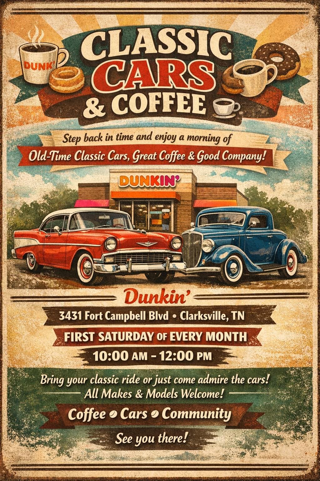 Dunkin’ Classic Cars & Coffee