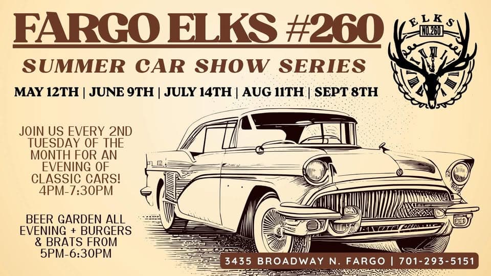 Fargo Elks #260 Summer Car Show Series