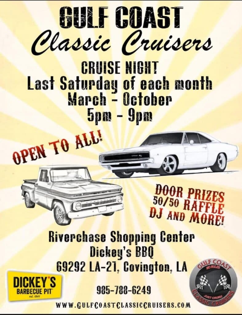 Gulf Coast Classic Cruisers Cruise Night