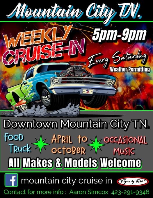 Mountain City TN. Weekly Cruise-In