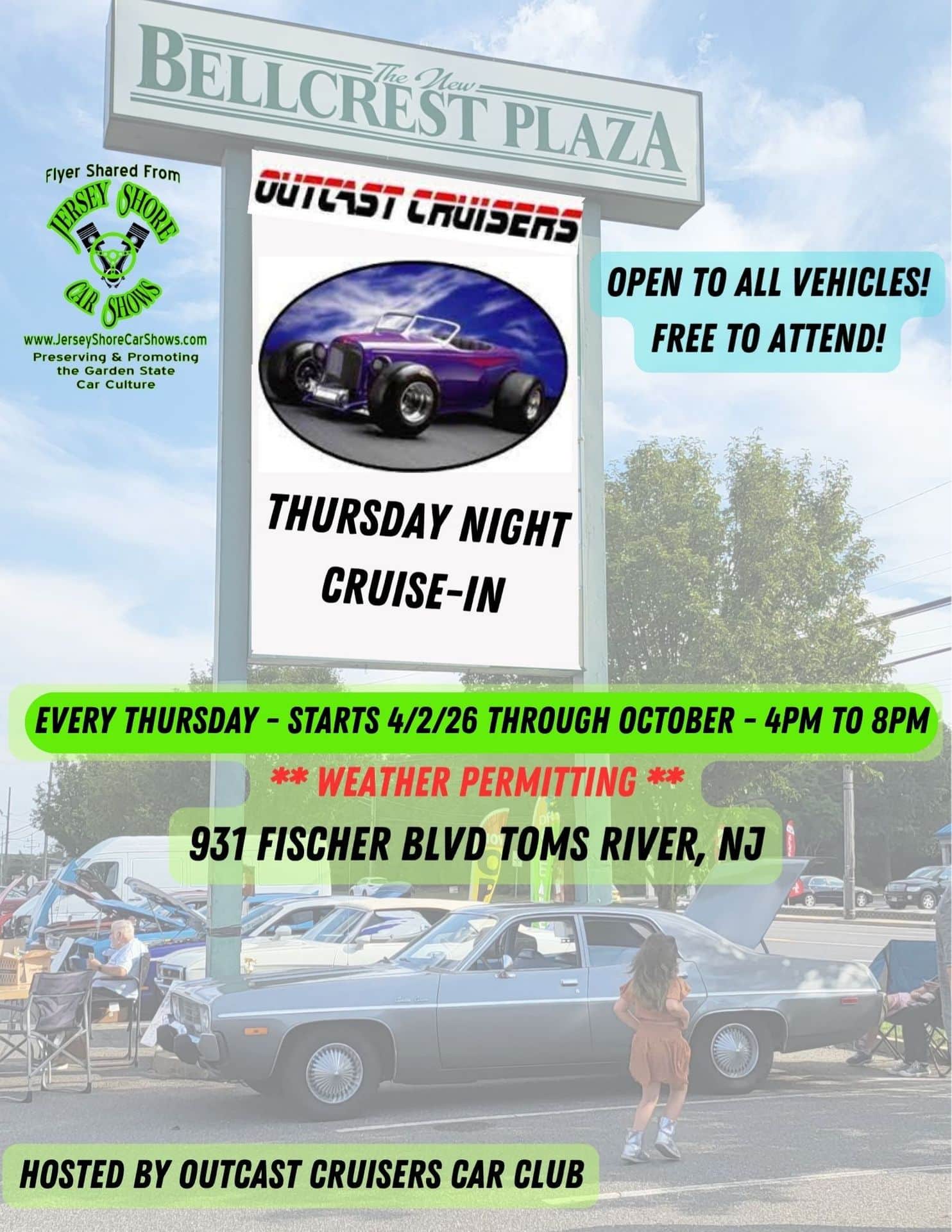Outcast Cruisers Thursday Night Cruise-In