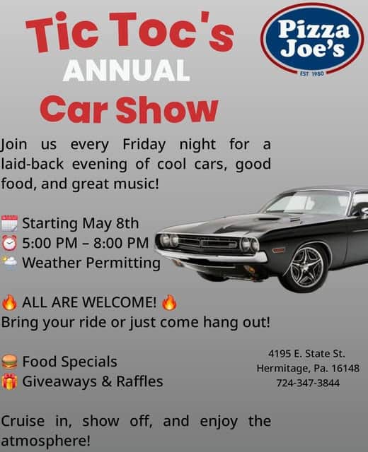 Pizza Joe’s Tic Toc’s Friday Night Cruise