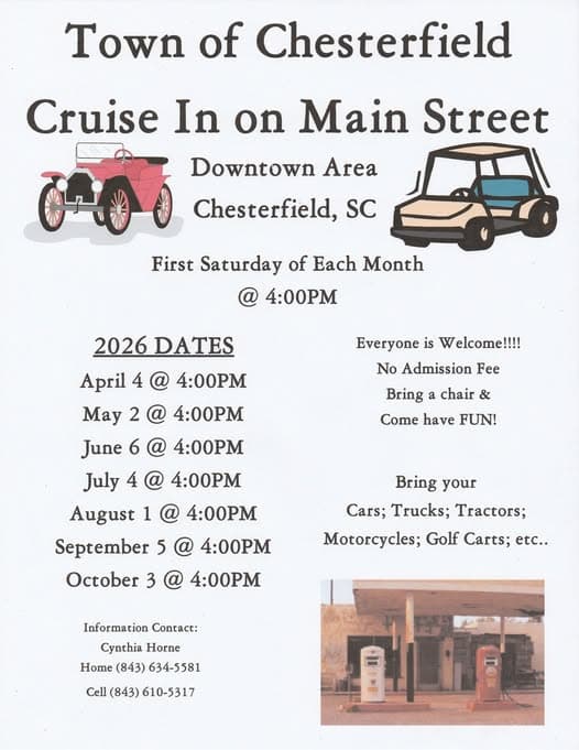 Town of Chesterfield Cruise In on Main Street
