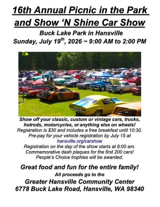 16th Annual Picnic in the Park and Show ‘N Shine Car Show