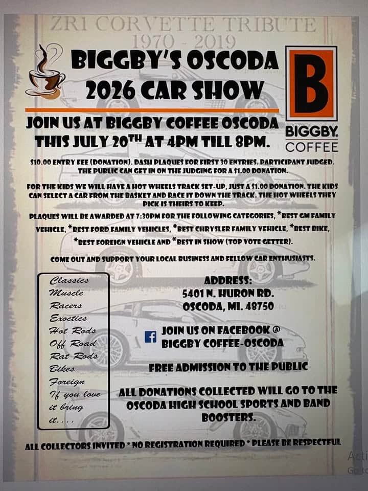1st Annual Bigbby Coffee Oscoda Car Show