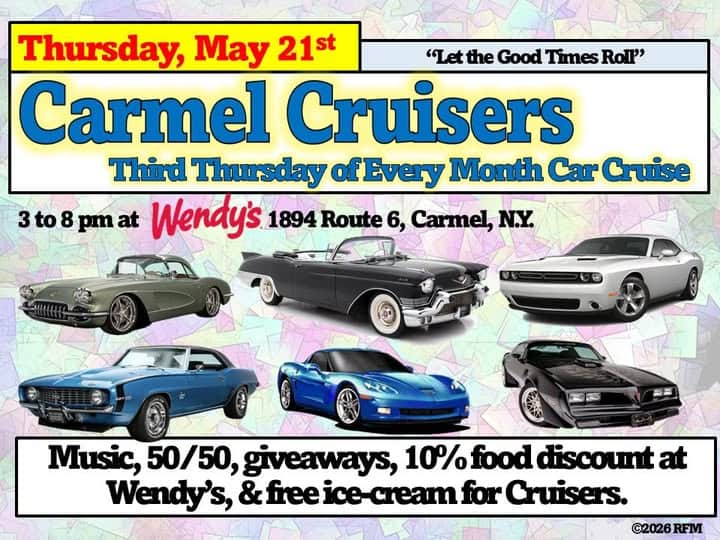Carmel Cruisers Third Thursday Of Every Month Car Cruise