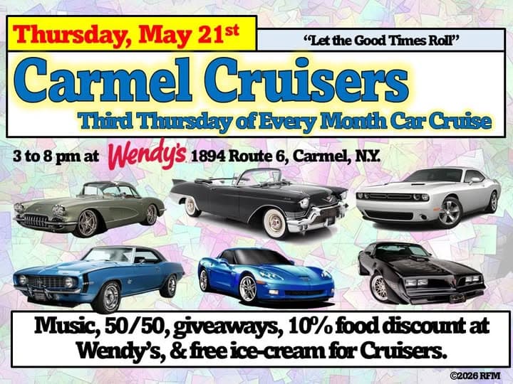 Carmel Cruisers Third Thursday Of Every Month Car Cruise