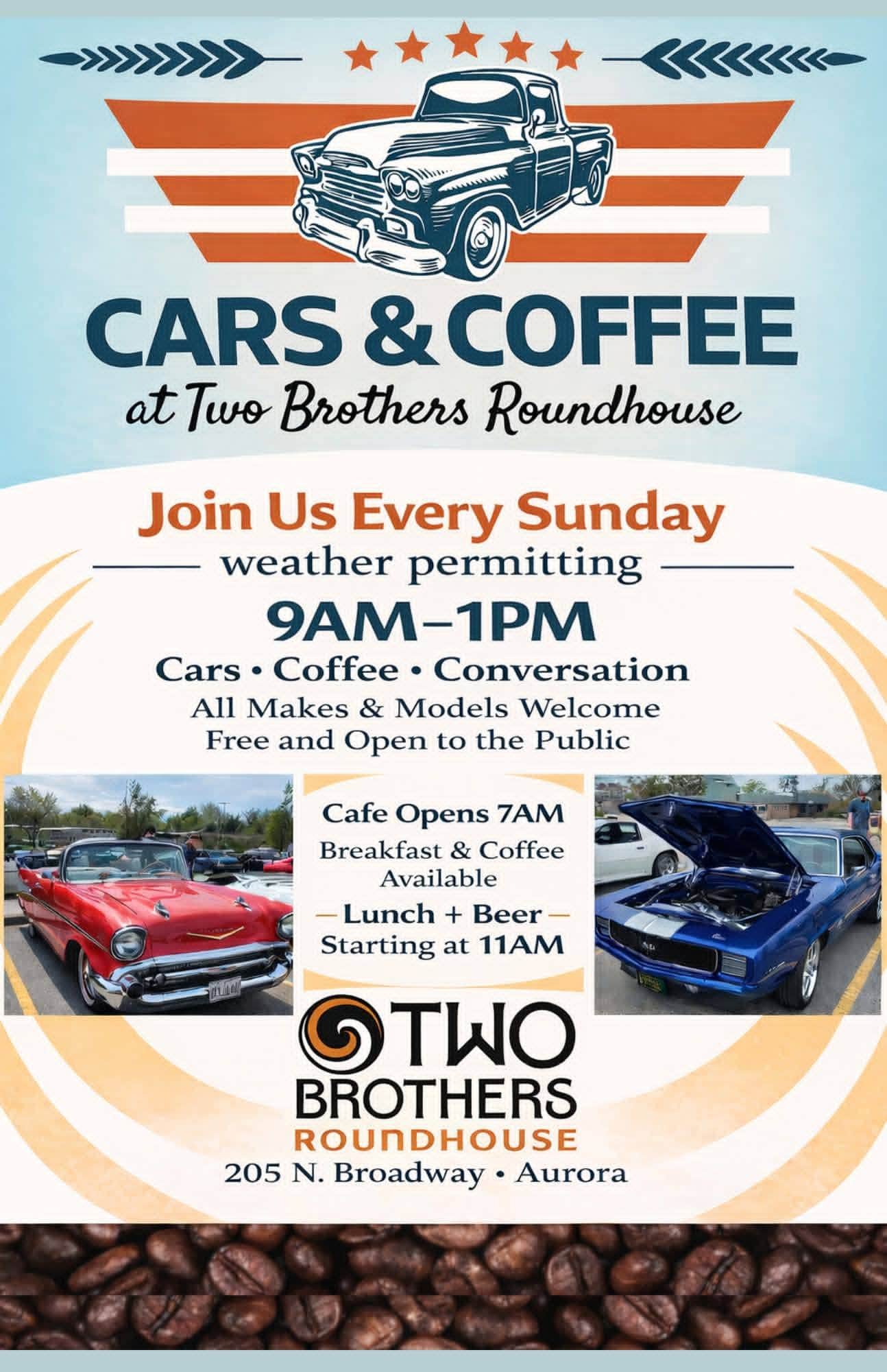 Cars & Coffee at Two Brothers Roundhouse