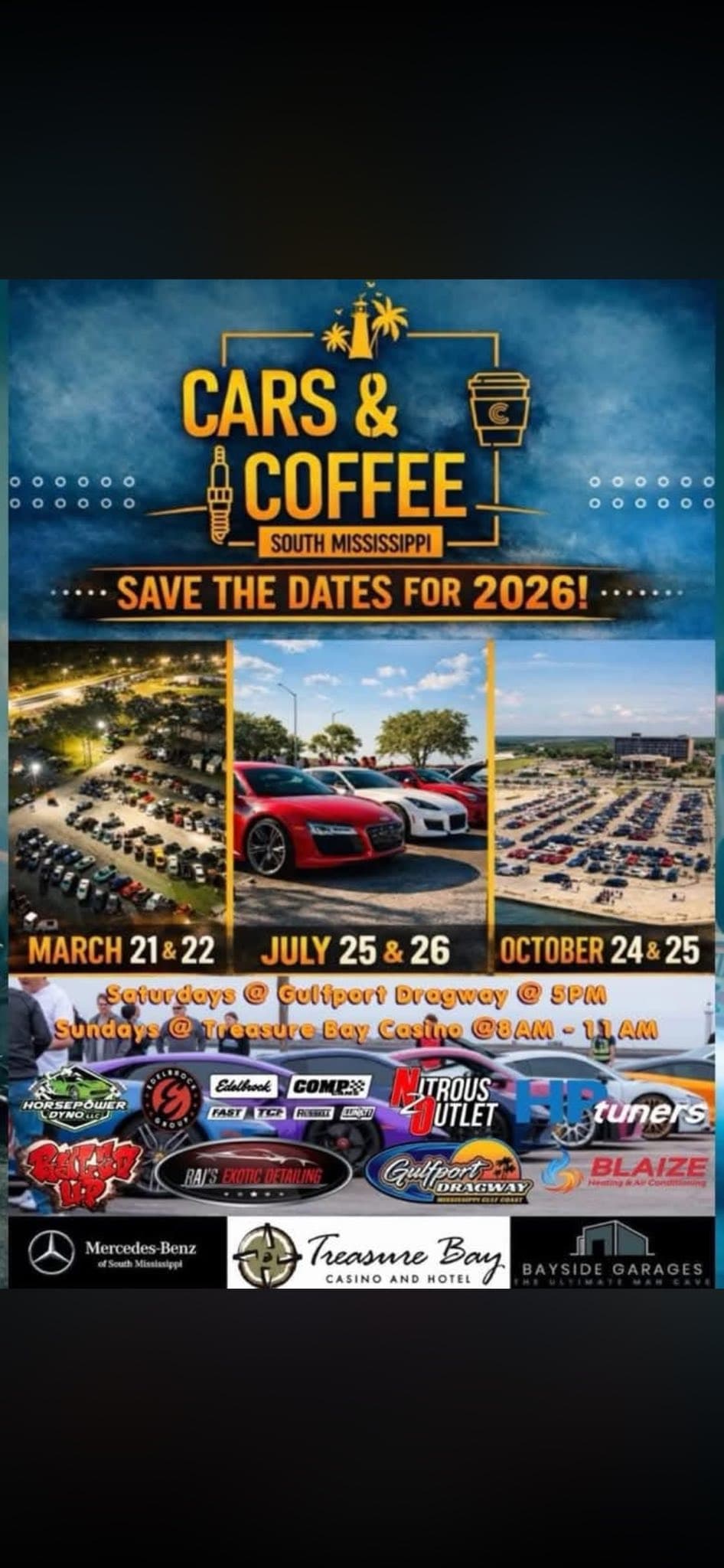 Cars & Coffee South Mississippi – Sunday