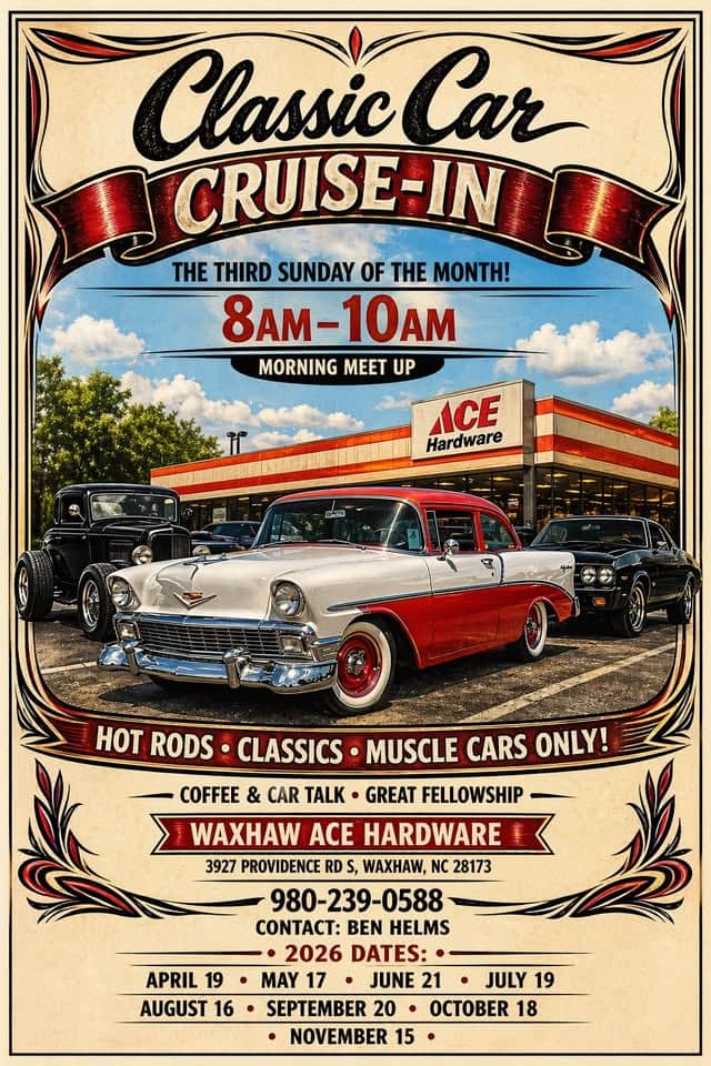 Classic Car Cruise In at Ace Hardware!