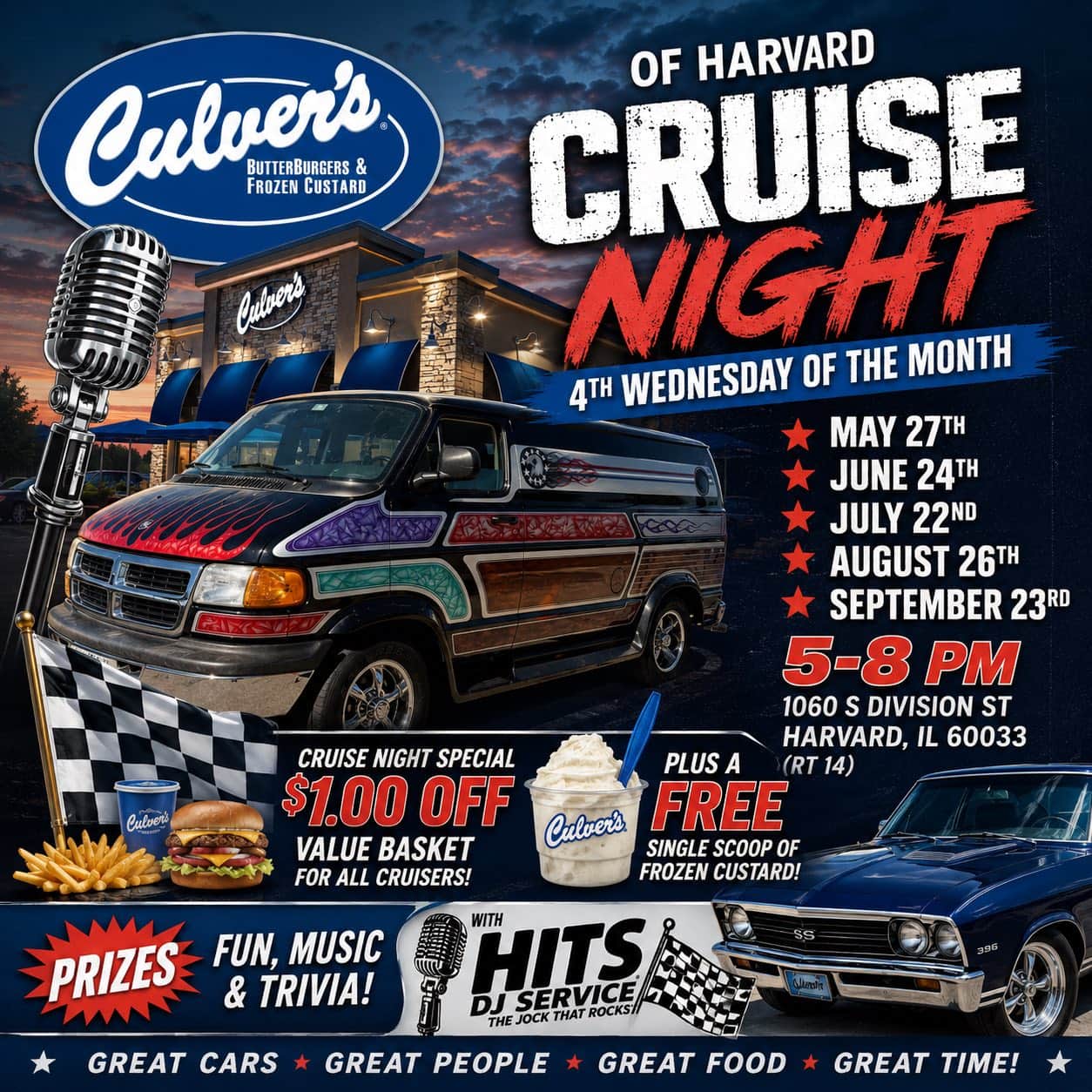 Culver’s Of Harvard Cruise Night
