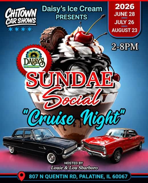 Daisy’s Ice Cream Sundae Social “Cruise Night”