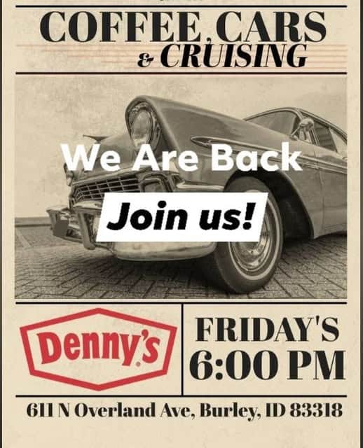 Denny’s Coffee, Cars & Cruising