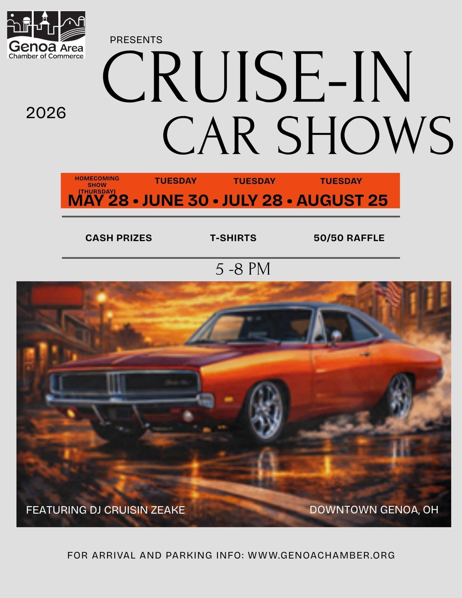 Genoa Area Chamber Of Commerce Cruise-In Car Shows