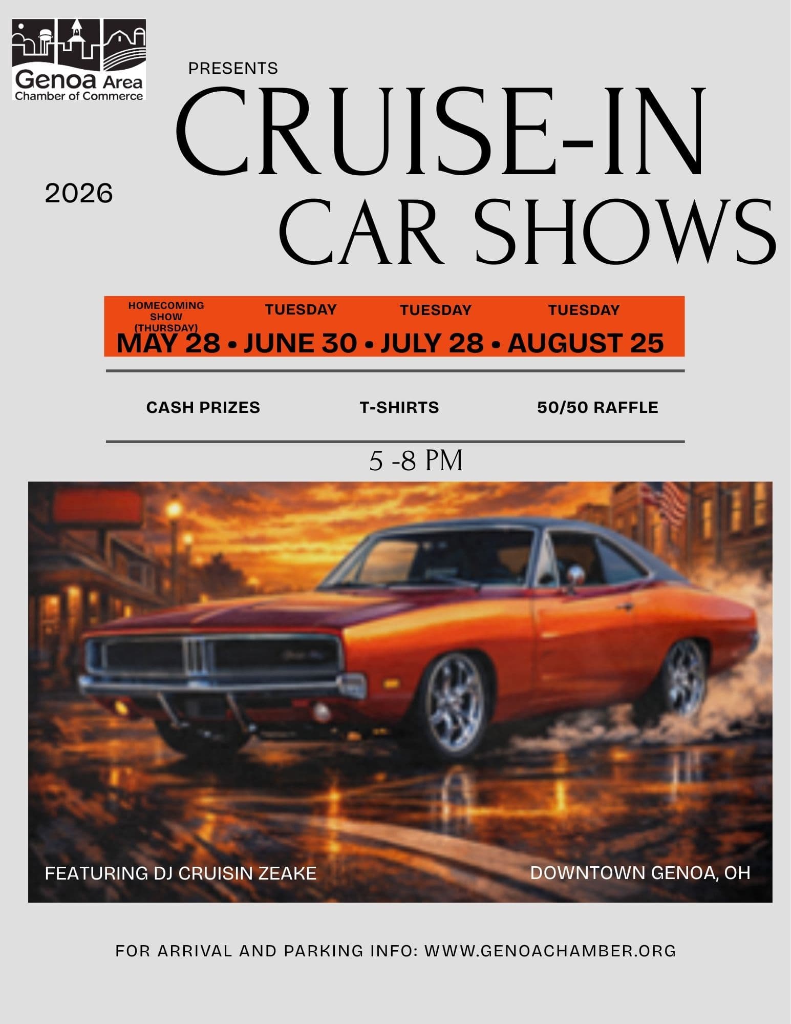 Genoa Area Chamber Of Commerce Cruise-In Car Shows