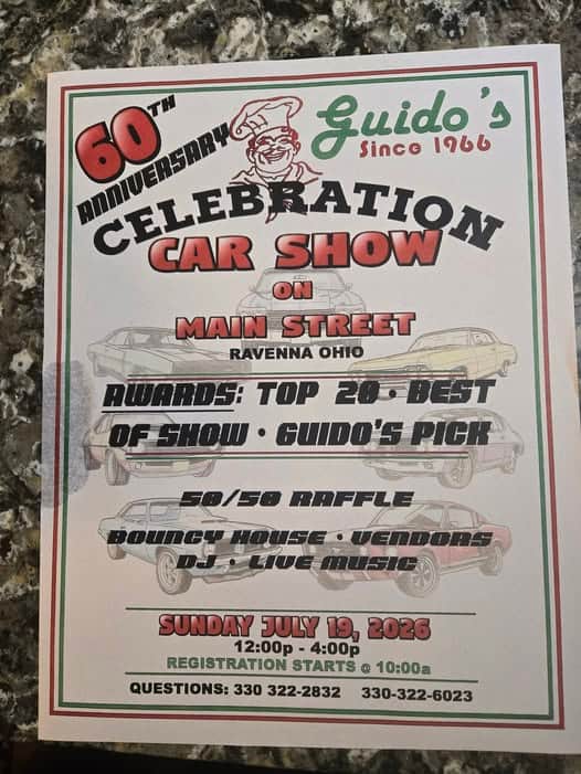 Guido’s 60th Anniversary Celebration Car Show