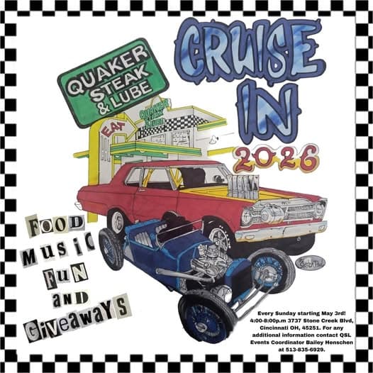 Quaker Steak & Lube Cincinnati Cruise In 2026