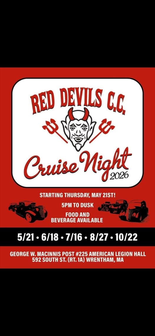 Red Devils C.C. Cruise Night 2026
