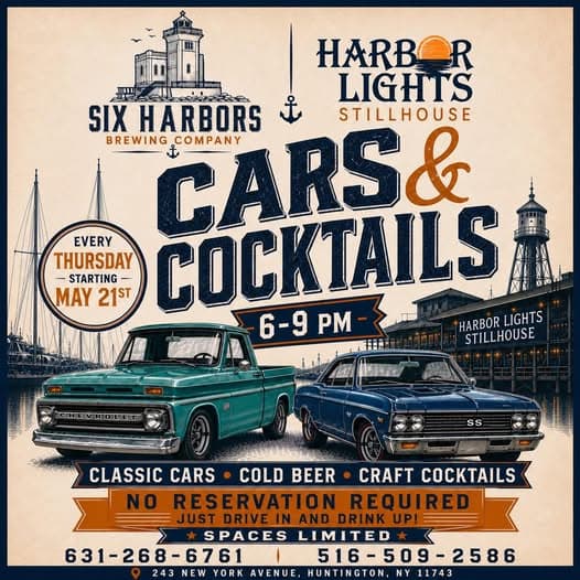 Six Harbors Brewing Company Harbor Lights Stillhouse Cars & Cocktails