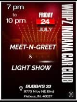 WHIPZ Indiana Car Club Meet-N-Greet & Light Show