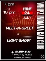 WHIPZ Indiana Car Club Meet-N-Greet & Light Show