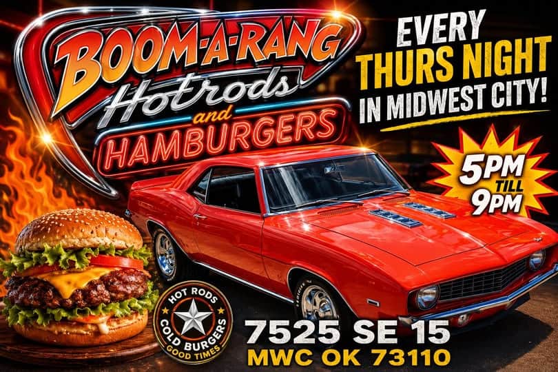 Boom-a-Rang Hotrods and Hamburgers