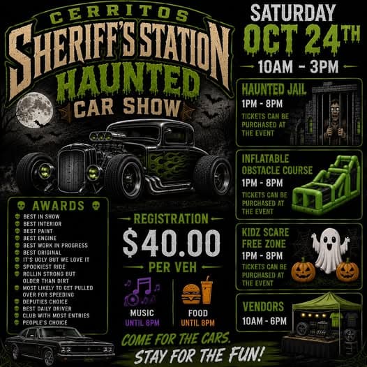 Cerritos Sheriff's Station Haunted Car Show