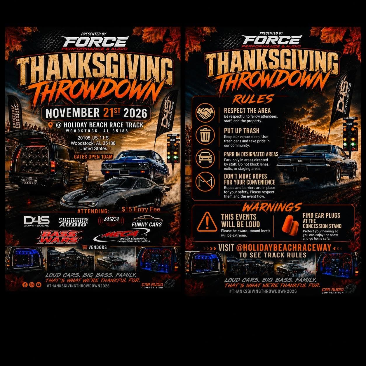 Force Performance & Audio Thanksgiving Throwdown