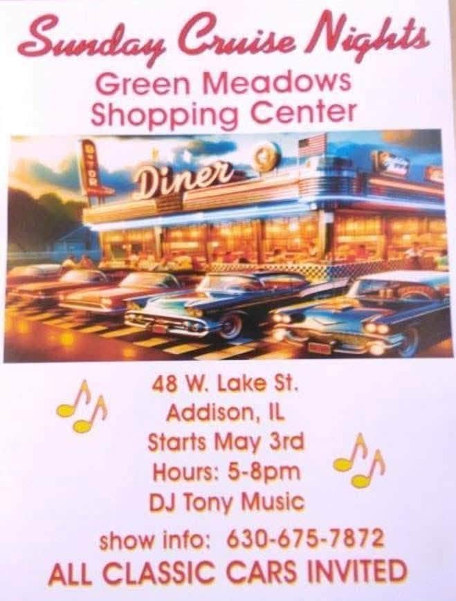 Green Meadows Shopping Center Sunday Cruise Nights