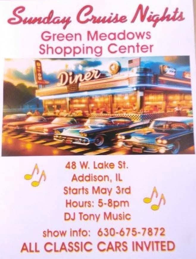 Green Meadows Shopping Center Sunday Cruise Nights