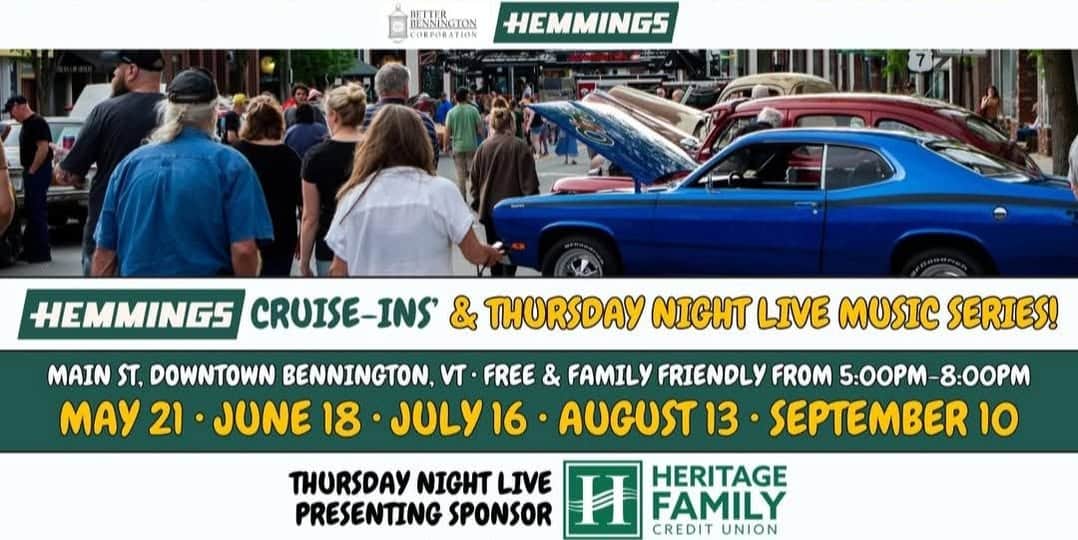 Hemmings Cruise-Ins’ & Thursday Night Live Music Series!