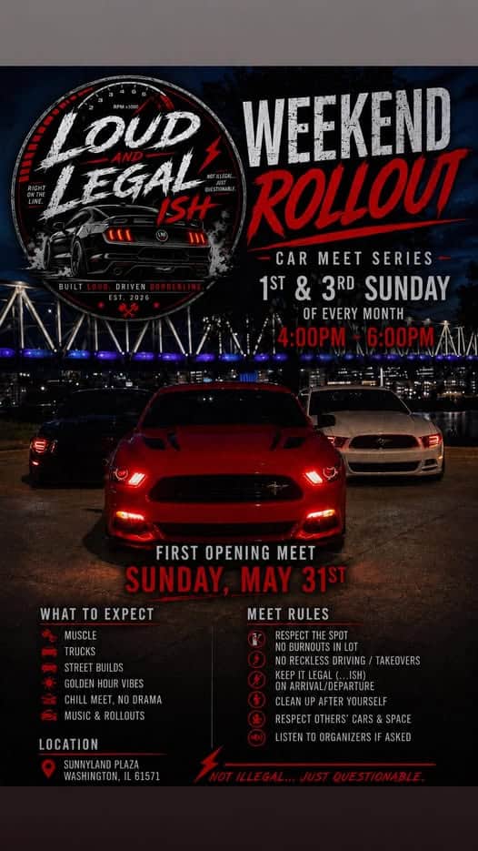 Loud and Legal Ish Weekend Rollout Car Meet Series