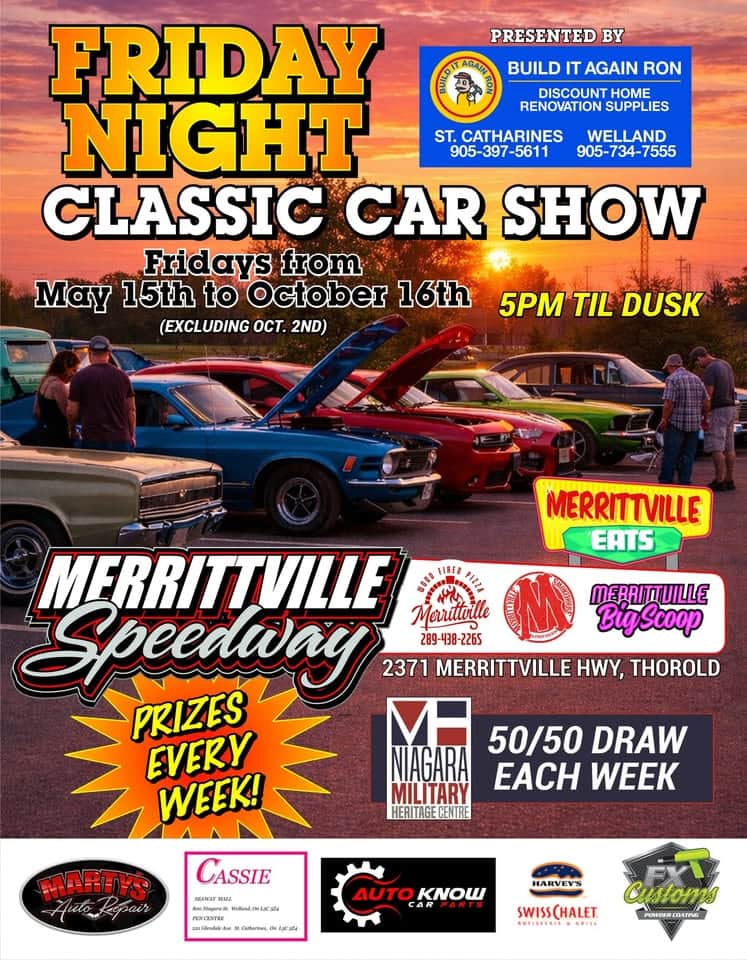 Merrittville Speedway Friday Night Classic Car Show