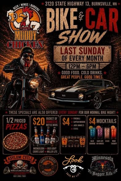 Muddy Chicken Bike & Car Show
