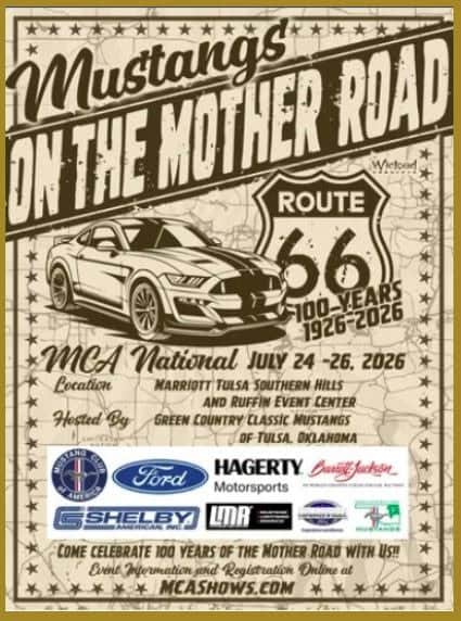 Mustangs on the Mother Road National Show