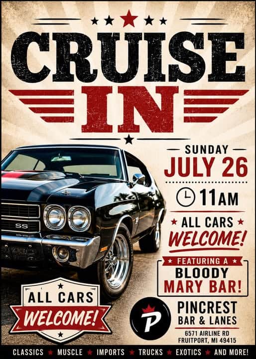 Pincrest Bar & Lanes Cruise in