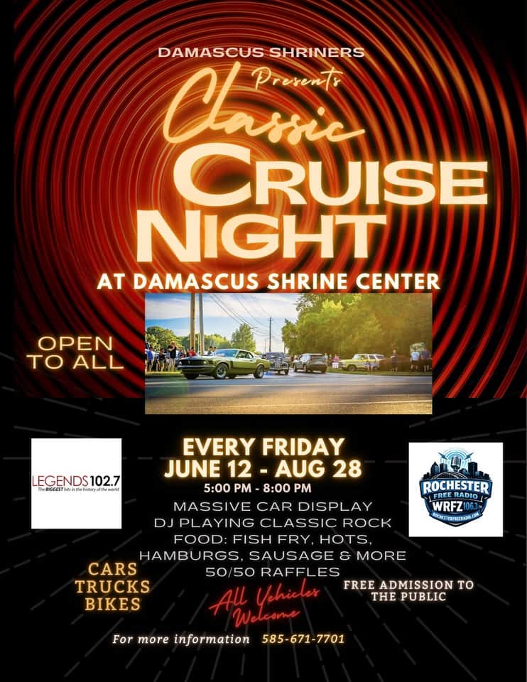 Shriners Friday Cruise Night at Damascus Shrine