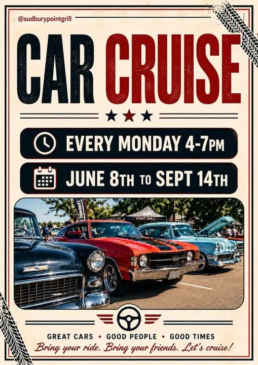 Sudbury Point Grill Car Cruise