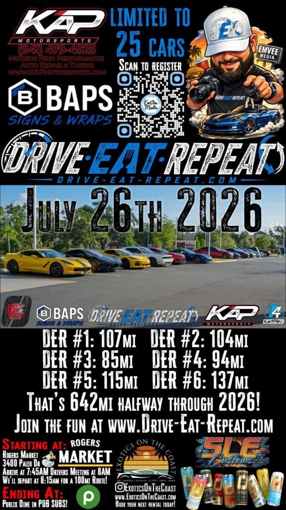 Drive Eat Repeat KAP Motorsports Car Rally