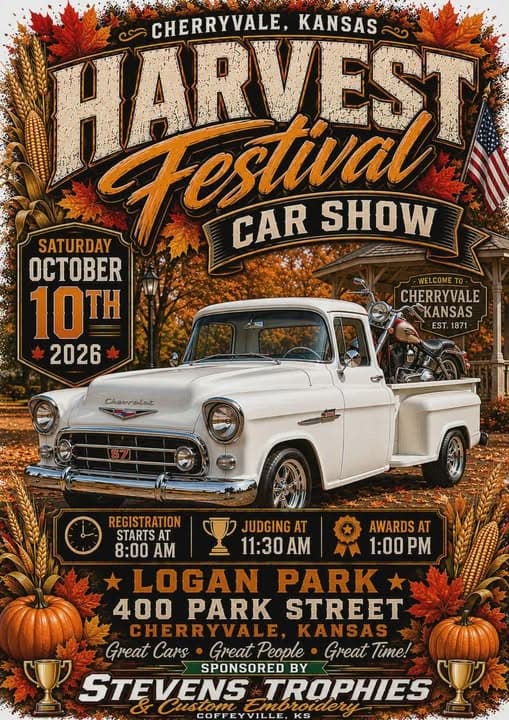 Cherryvale Kansas Harvest Festival Car Show
