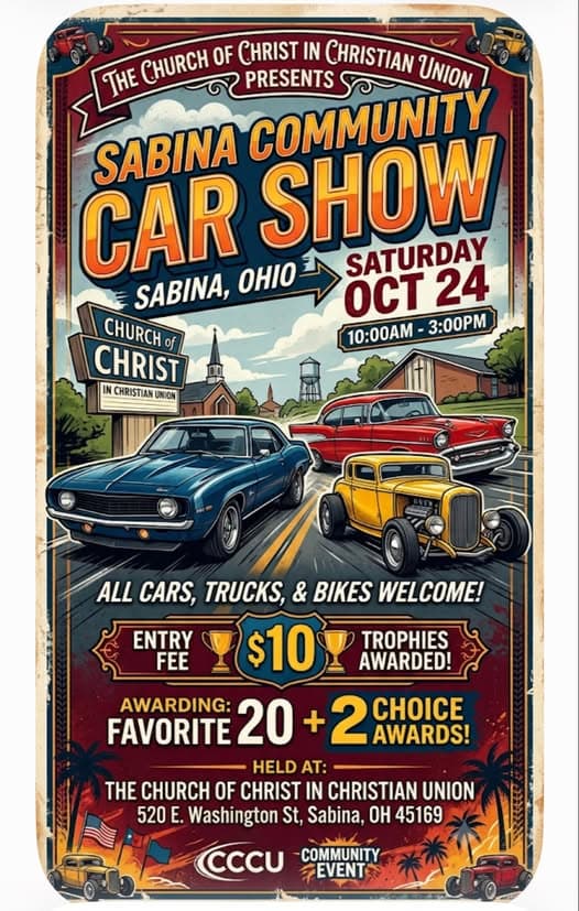 Church of Christ in Christian Union Sabina Community Car Show