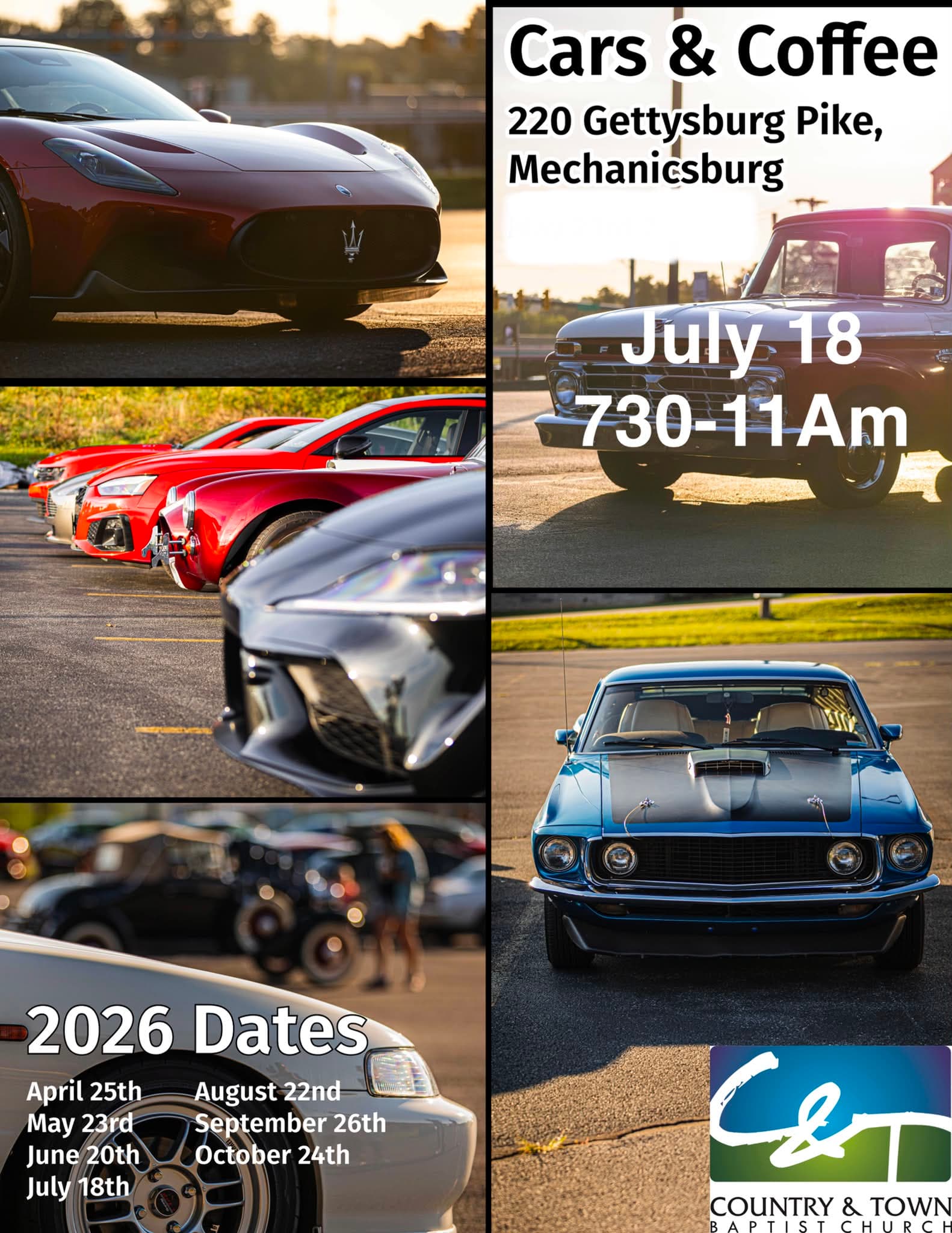 Country & Town Baptist Church Cars & Coffee